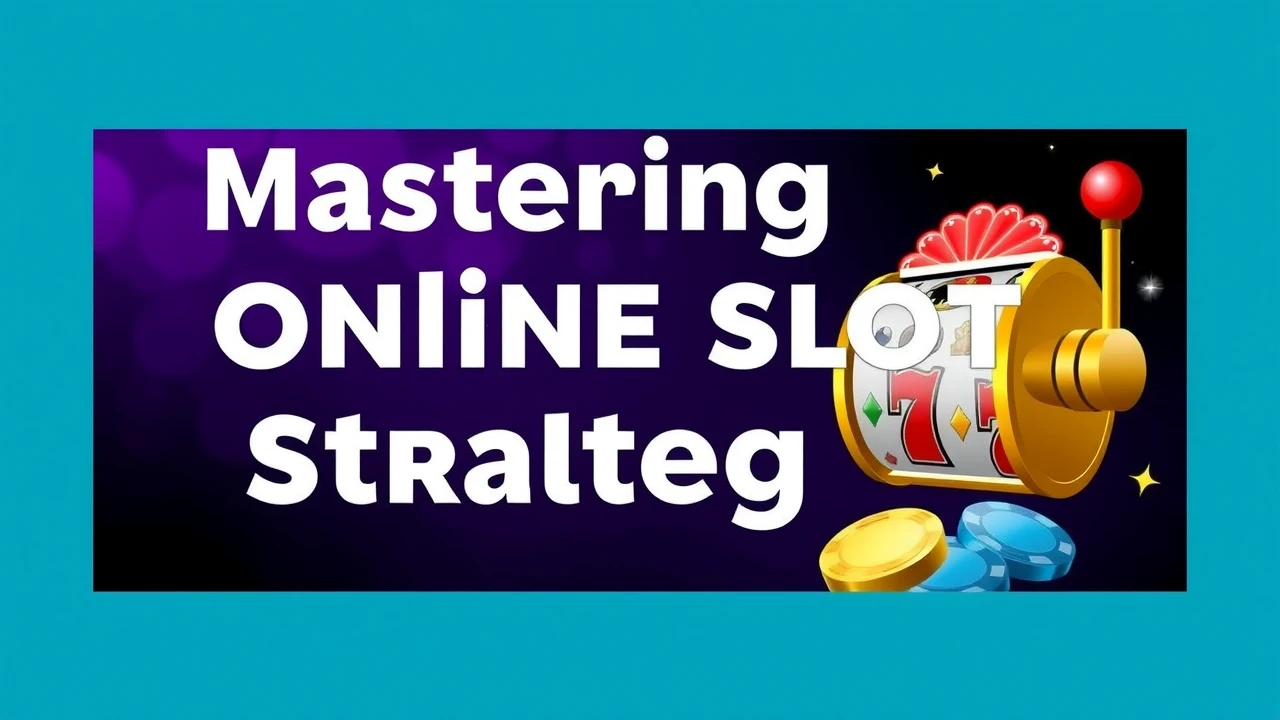 Mastering Online Casino Slot Strategy: Tips to Remain Ahead of the Curve